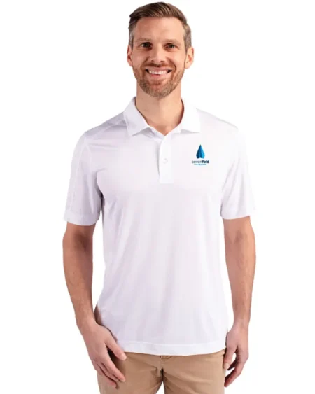 Cutter & Buck Prospect Eco Textured Stretch Recycled Mens Short Sleeve Polo