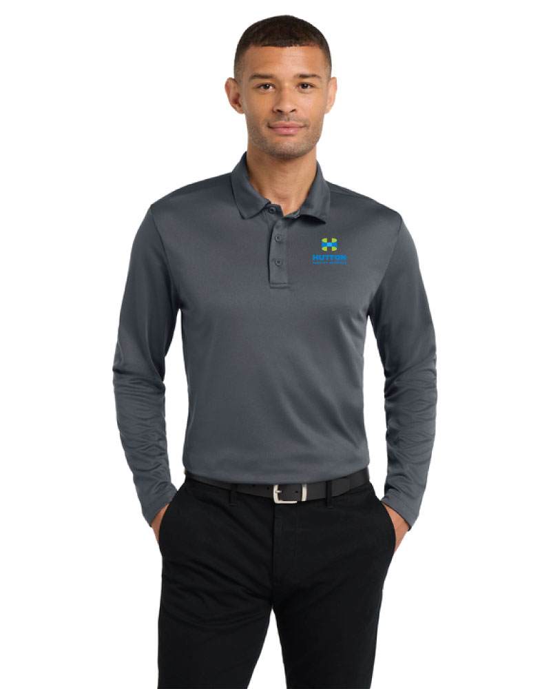 Port Authority® Silk Touch™ Performance Long Sleeve Polo - Image 2